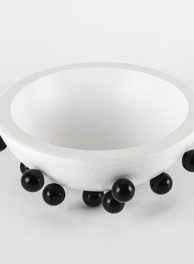 设计创意珠QCI点装饰水师摆果盘样版房茶几酒店件售楼处前台软装