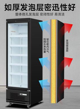 立式冷冻展示柜商用单双三门超市低温榴莲冰柜火锅食材冰箱海鲜柜