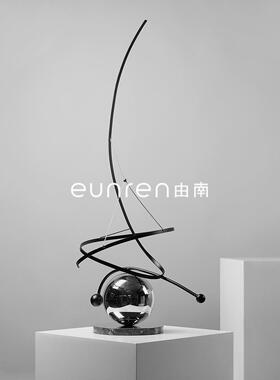 现代轻意恒创星环绕板艺术摆件家居TJK玄关柜奢样房酒店软装饰品