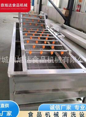 西红柿气泡清洗机不锈钢辣椒清洗设备压喷淋秋葵气泡清洗机