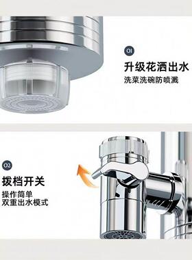 2026新款过滤器自来水外置过滤器德国304不锈钢净水器家用直饮超