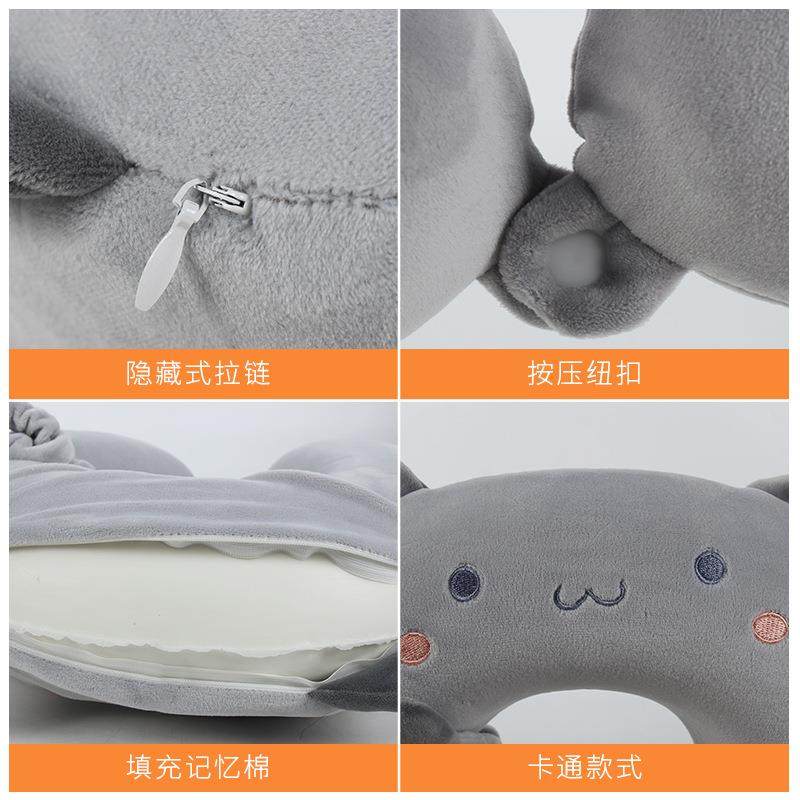 u型枕护颈枕围脖枕记忆棉收纳可携式枕旅行睡觉枕颈椎枕U型枕午睡,淘宝优惠券,粉丝福利购,淘宝优惠卷