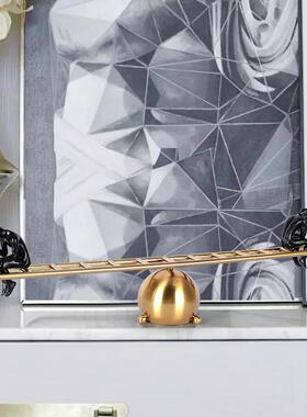 式轻奢时欧尚精美圆球梯摆件电平样镀拉丝防锈防潮板房A8042装饰