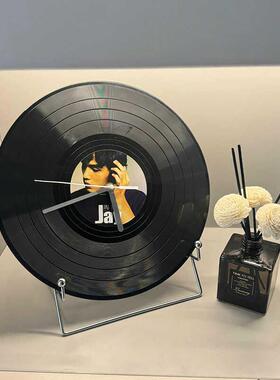 网易云仿真黑胶唱片摆件手工diy客厅装饰定制时钟周杰伦家居装饰