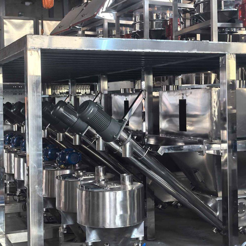 Material bag automatic formulating machine, powder intelligent metering, anti-drawing automatic batching equipment for paste, easy cleaning