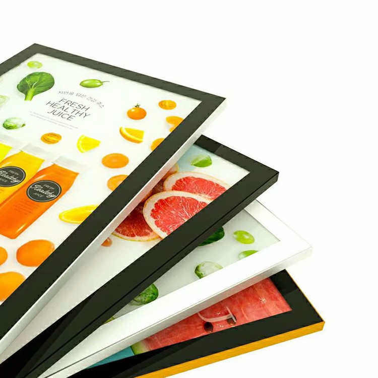 磁吸灯箱画框相框不发光超薄灯箱电梯框标语框简约展示挂墙海报框,淘宝优惠券,粉丝福利购,淘宝优惠卷