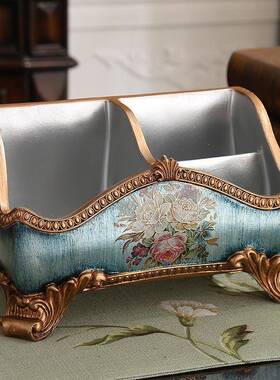 创意欧式收纳盒摆复古控器遥盒书MYP面房件桌客厅茶几储物盒家居