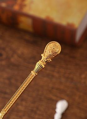 欧式金属天鹅收纳盒 家用摆件时尚水果可爱甜品创意勺子套装