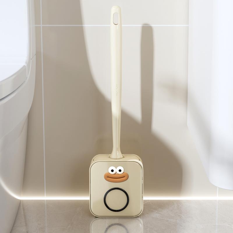 Aromatherapy toilet brush, household no-dead-end toilet special brush, bathroom non-disposable silicone toilet cleaning artifact