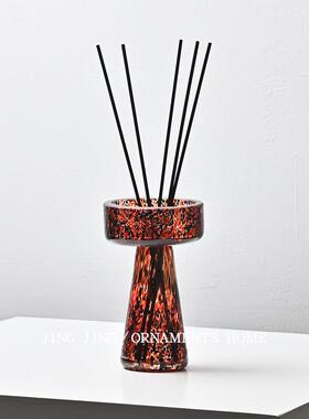 现代轻奢酒店客房床头柜高档散香器摆件小众手工玻璃无火香薰饰品