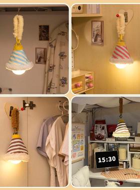 小夜灯氛围感高颜值多巴胺小夜灯大学生宿舍床上用手工可充电悬挂