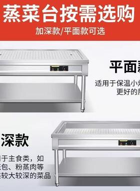 不锈钢卤肉熟食保温售饭浏阳小碗蒸菜台式商用包子自助电加热快餐