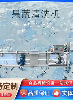 虎头蟹气泡清洗机琵琶虾全自动挂冰机果蔬洗菜机净菜加工设备