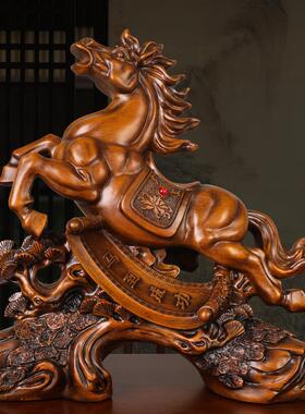 马摆件马到成功生肖马工艺品老板领导办公室桌书房装饰品乔迁开业