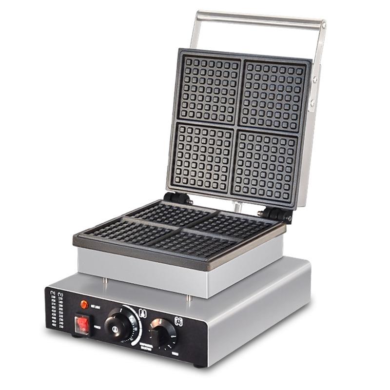 Commercial waffle machine stall electric square waffle oven crepe machine commercial waffle machine milk tea shop scone machine