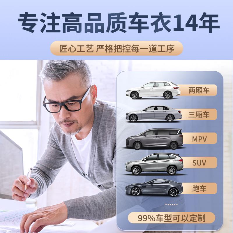 适用于长安二代cs75plus逸动cs55欧尚x7univ逸达车衣车罩防雨防晒 - 图3