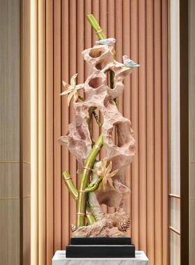 时来运节中节高摆件JY-036转新式玄关造景屏风电视柜装饰乔迁开业