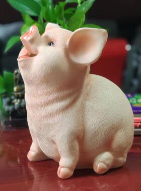 新奇特复古创意品树脂生肖零钱罐小猪储钱罐装饰工艺电视柜摆件