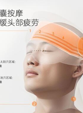 高档头部睡按摩器助眠电动皮帽头颈全部眼部送按摩仪揉捏热敷自动