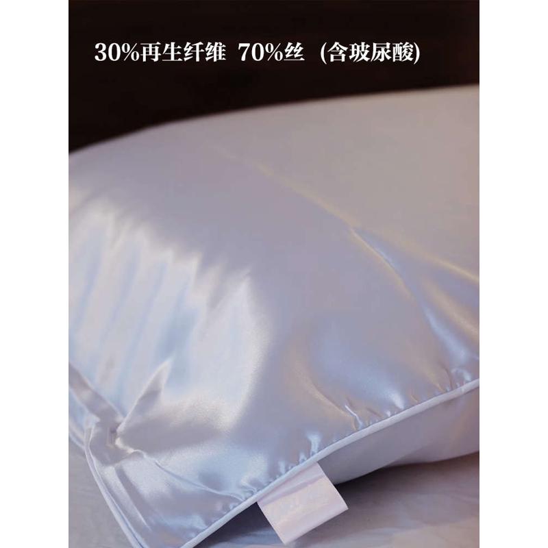 躺着变漂亮！okioki玻尿酸丝感冰丝枕套丝滑柔软透气亲肤夏季凉感 - 图0
