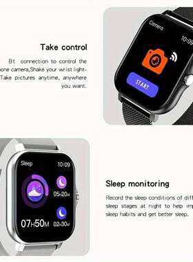 Smart Watch For Men Women Gift For Full Touch Screen Sport F