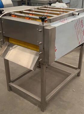 热卖款粽叶清洗机箬叶毛刷清洗机商用高压喷淋粽子叶清洗设备