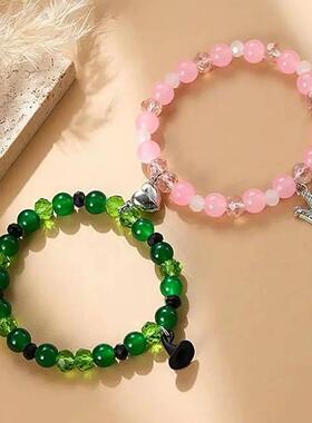 Wicked Friendship Matching Bracelets - Rhinestone Crown Witc