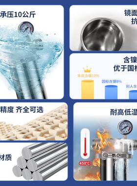 不锈钢前置过滤器净水器卡箍双联多级通用滤芯PP绵自来井水滤水器