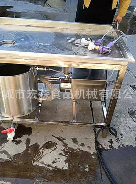 双枪里脊肉粉手注宏森射淀机白腌条鸡牛肉制入味半自动注射设动备