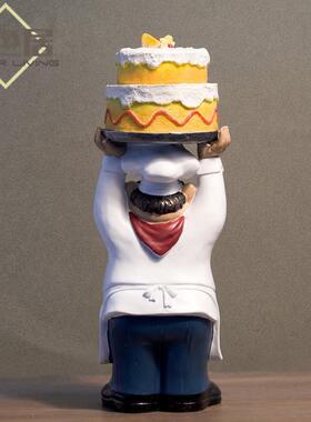 创师意树脂工艺品件厨餐F640356桌摆件尚家居柜台时桌面装饰品摆