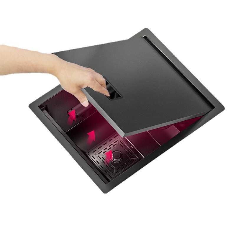 隐藏式洗杯器水槽纳米咖啡店吧台奶茶店西厨中岛台迷你手工盆单槽,淘宝优惠券,粉丝福利购,淘宝优惠卷