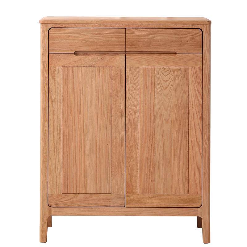 实木鞋柜北欧橡木原木储物柜现代简约家用整装玄关柜实木鞋柜,淘宝优惠券,粉丝福利购,淘宝优惠卷