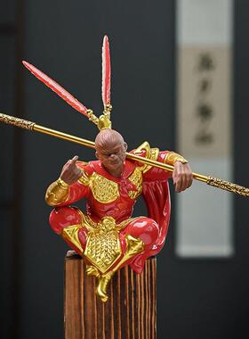 承泛陶瓷孙悟空摆件齐天大圣美猴王家居客厅博古架造景办公室摆设