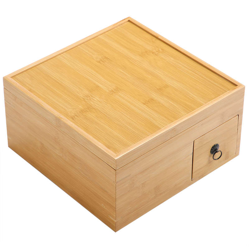 Household small bamboo small tea table creative combination melamine dry bubble tray plus storage box Kung Fu tea set creative tea tray