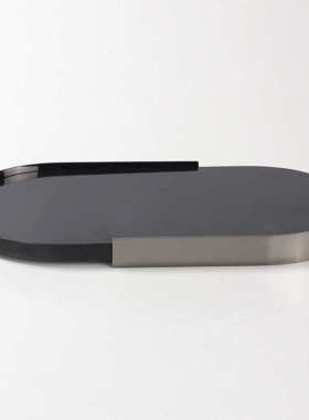 现代北欧轻奢大理石托盘高档酒店茶几长方形装饰品首饰盘收纳摆件