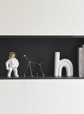 意式现代极简风客厅玄关家居装饰品摆件陶瓷花瓶高级感样板间摆设