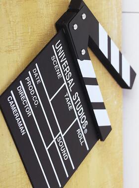 电影开拍牌木质导演板可携式action开机板打板道具网店拍照装饰品