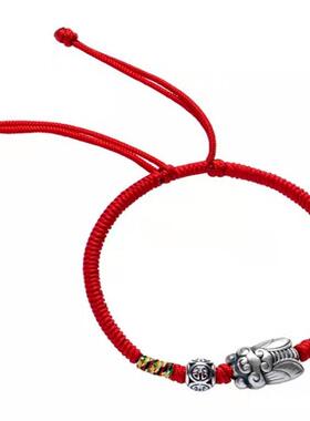 逢考必过银蝉手链女高考上岸编织手绳金榜题名幸运符五彩绳