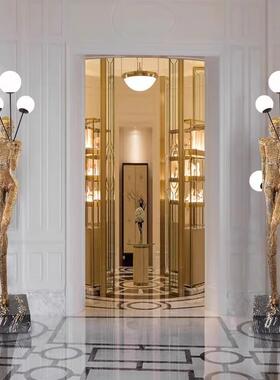 艺术雕人形落地摆灯客厅奢设计AL701070感创意人物装塑饰件造型轻