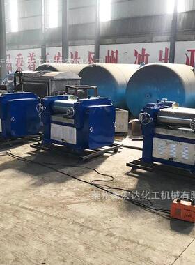 源头405三辊研工磨机电子厂浆料漆107涂料色浆硅酮胶油漆油三辊机