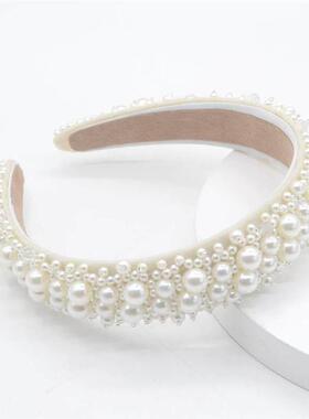 Pearl Hairband Women Headband Crown Hair Accessories Wedding