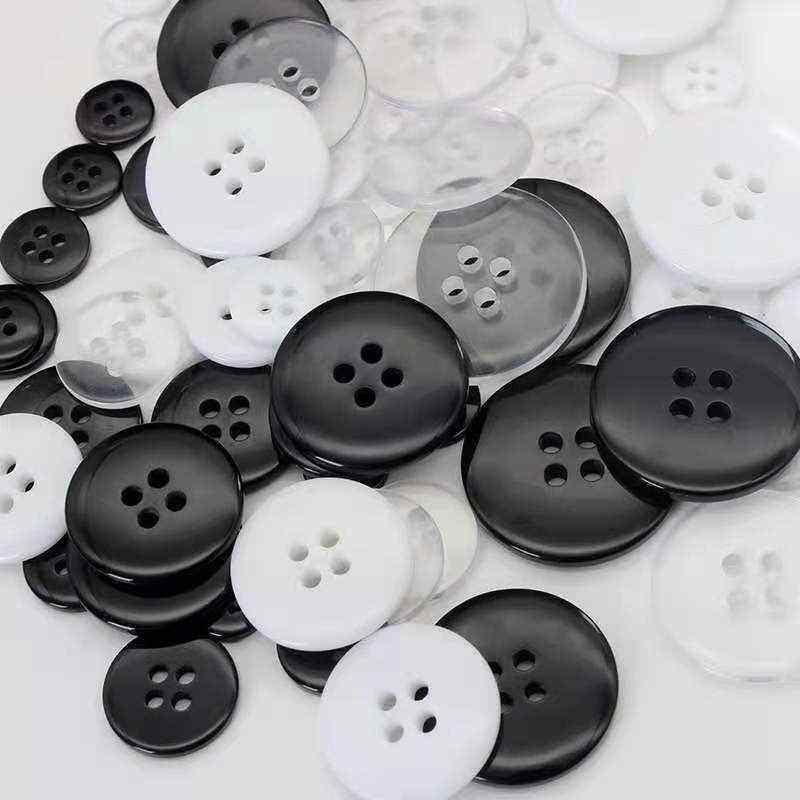 衬衣毛领衬衫扣子服装底扣垫扣小扣钮扣纽扣树脂透明两眼四眼黑色,淘宝优惠券,粉丝福利购,淘宝优惠卷