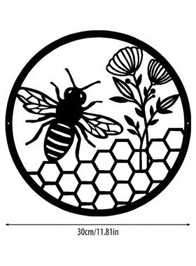 铁艺工艺品金属艺术蜜蜂形状壁挂装饰品境爆款