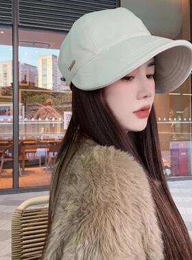 Autumn and Winter Wool-like Sun Protection Hat, UV-proof Sun