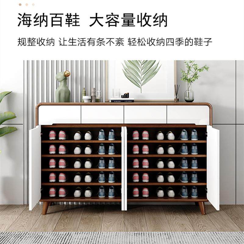 新中式家用简约鞋柜客厅门口玄关柜入户2026新款爆款实木隔断柜子,淘宝优惠券,粉丝福利购,淘宝优惠卷
