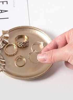 蝴蝶结ins复古树脂托盘装饰摆件