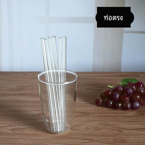 borosilicate glass straw curved straw high temperature - 图1