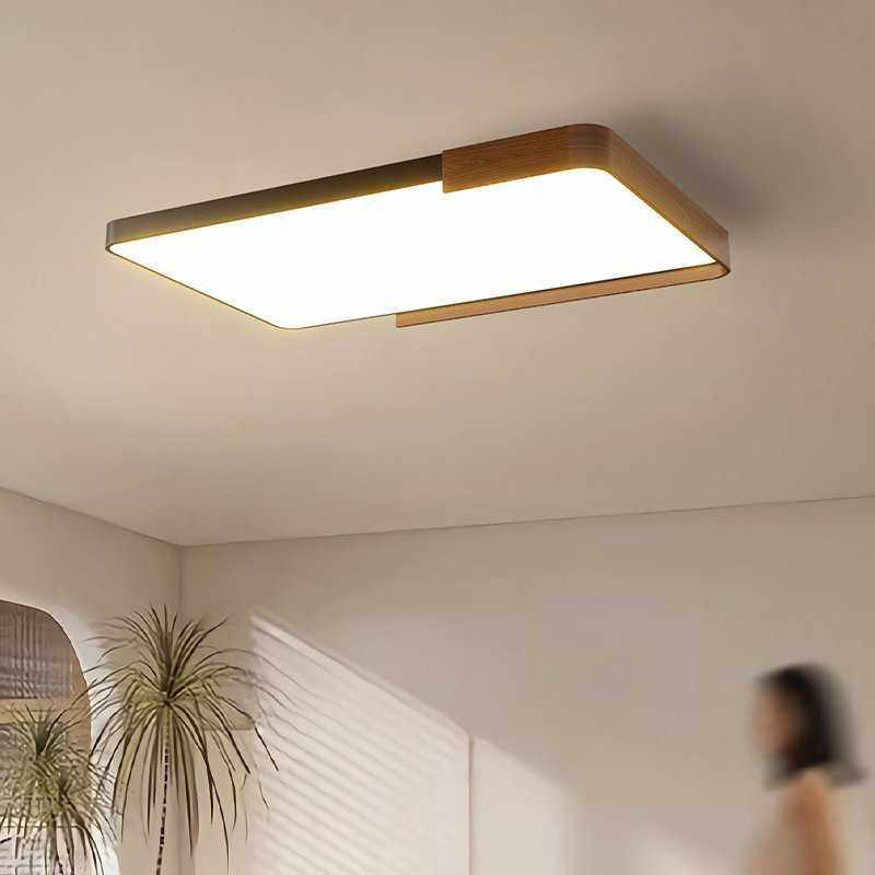 侘寂中古风卧室吸顶灯日式胡桃木纹餐厅灯创意极简护眼茶室房间灯,淘宝优惠券,粉丝福利购,淘宝优惠卷