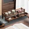 South American walnut desktop storage rack desktop bogu rack two-layer purple clay pot tea set storage rack study storage rack
