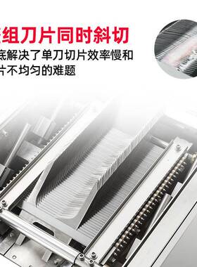 全自动斜切鱼片机商用肉片机小型电动切鱼机鱼肉切割机鲜鱼切片机